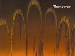 디지몬 프론티어 20화 - 어둠에 가려진 수수께끼의 용사 더스크몬!